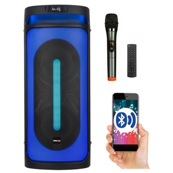 Σύστημα Karaoke FOR ALL ηχείο επαναφορτιζόμενο 80W με ασύρματο μικρόφωνο λειτουργεία ράδιο και μπαταρία 12v7.5ah FG208-16 Σύστημα Karaoke FOR ALL ηχείο επαναφορτιζόμενο 80W με ασύρματο μικρόφωνο λειτουργεία ράδιο και μπαταρία 12v7.5ah FG208-16