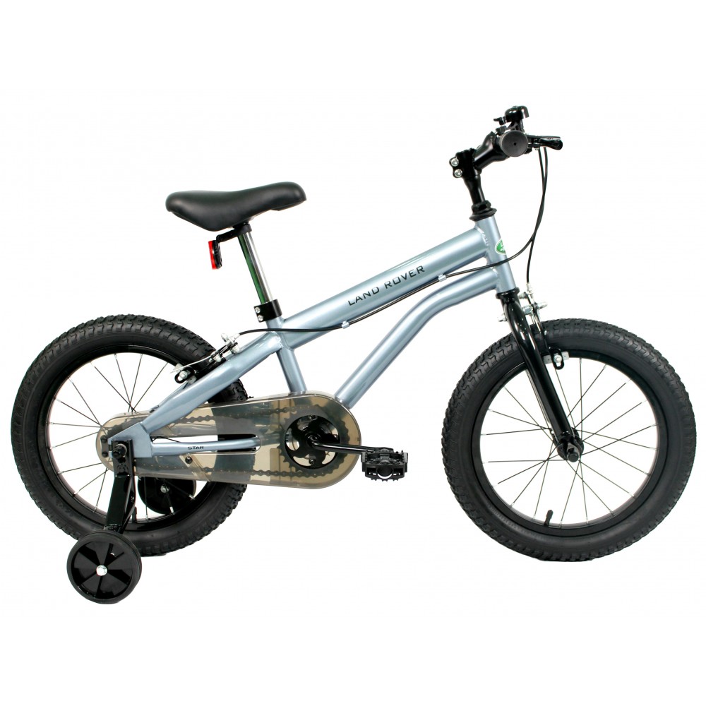 Kid Bike Licensed Land Rover 16 inches in silver color