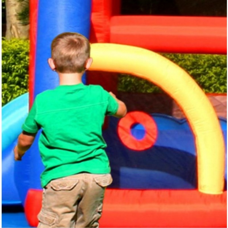 13 in 1 Happy Hop Inflatable Tramboline with Slide and Ball Pool Bouncy Castle 9021 13 in 1 Happy Hop Inflatable Tramboline with Slide and Ball Pool Bouncy Castle 9021