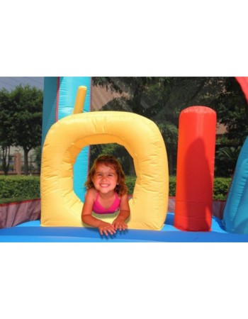 13 in 1 Happy Hop Inflatable Tramboline with Slide and Ball Pool Bouncy Castle 9021