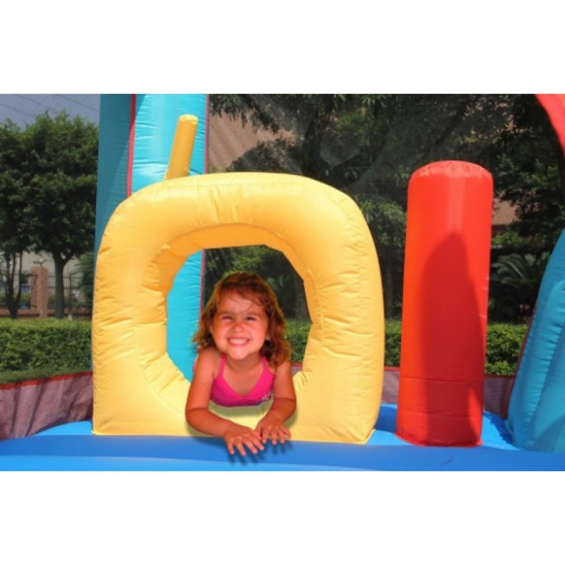 13 in 1 Happy Hop Inflatable Tramboline with Slide and Ball Pool Bouncy Castle 9021 13 in 1 Happy Hop Inflatable Tramboline with Slide and Ball Pool Bouncy Castle 9021