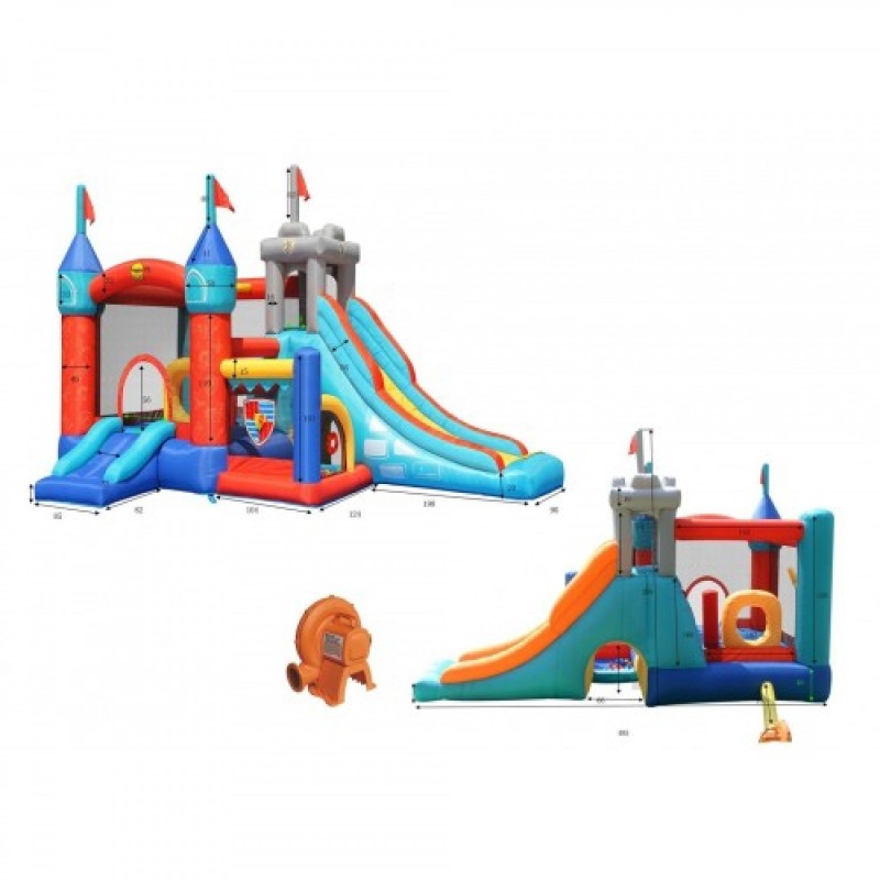 13 in 1 Happy Hop Inflatable Tramboline with Slide and Ball Pool Bouncy Castle 9021 13 in 1 Happy Hop Inflatable Tramboline with Slide and Ball Pool Bouncy Castle 9021