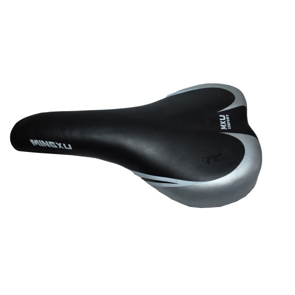 Σέλα Ποδηλάτου MXU COMFORT σε Μαύρο Ασημί