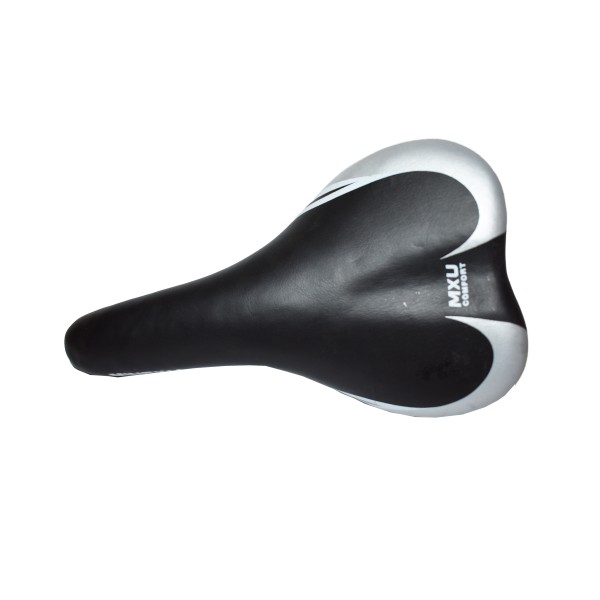 Σέλα Ποδηλάτου MXU COMFORT σε Μαύρο Ασημί