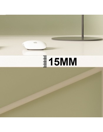 Κομψό Γραφείο με Πλαϊνή Ραφιέρα – Λευκό  Μίνιμαλ Design 120x42x75cm