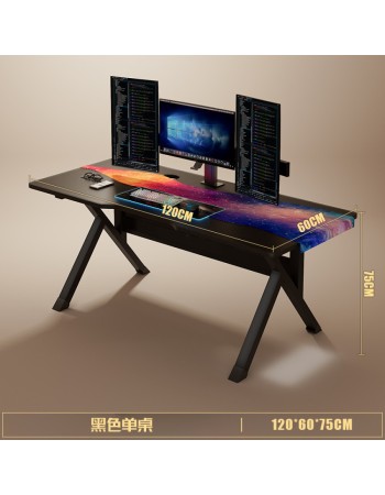 Γραφείο Gaming με Μεταλλικά Πόδια 120x60x75 – Σταθερό και Μοντέρνο TB034