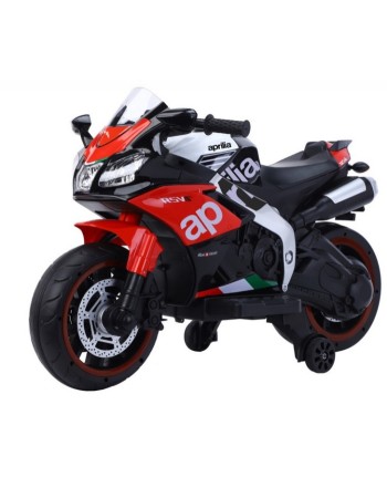 Εκθεσιακη Ηλεκτροκίνητη παιδική μηχανή Licensed Aprilia 12V σε κόκκινο