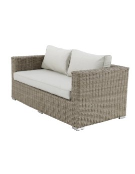 Διθέσιος Καναπές Αλουμινίου Rattan Naterial Costa Rica καφέ