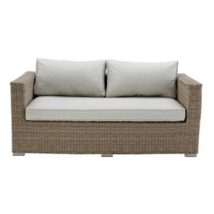 Διθέσιος Καναπές Αλουμινίου Rattan Naterial Costa Rica καφέ