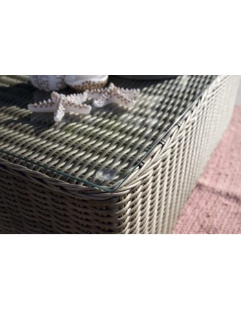 Τραπέζι Αλουμινίου Rattan Naterial Costa Rica καφέ