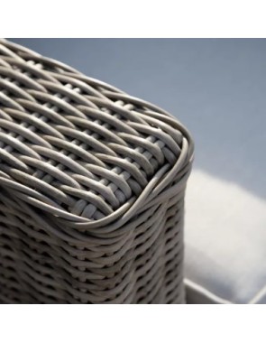 Διθέσιος Καναπές Αλουμινίου Rattan Naterial Costa Rica καφέ