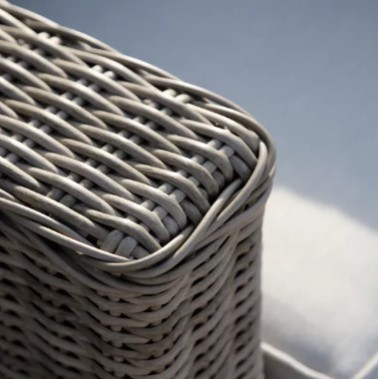 Διθέσιος Καναπές Αλουμινίου Rattan Naterial Costa Rica καφέ