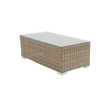 Τραπέζι Αλουμινίου Rattan Naterial Costa Rica καφέ