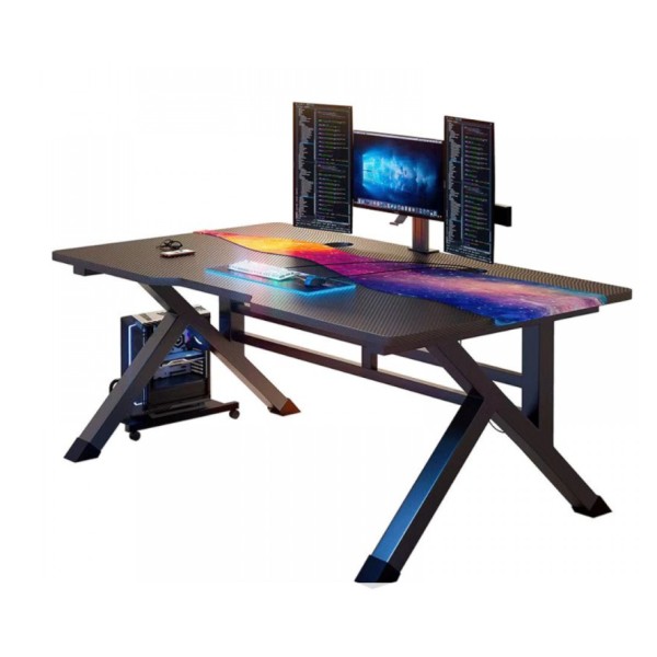 Γραφείο Gaming με Μεταλλικά Πόδια 120x60x75 – Σταθερό και Μοντέρνο