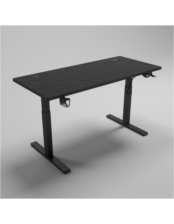 Ηλεκτρικό Γραφείο Gaming – Ρυθμιζόμενο Ύψος με Μοτέρ Μαύρο 120 x 60 cm Y201