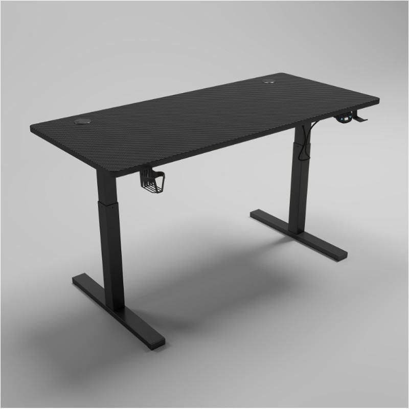 Ηλεκτρικό Γραφείο Gaming – Ρυθμιζόμενο Ύψος με Μοτέρ Μαύρο 120 x 60 cm Y201