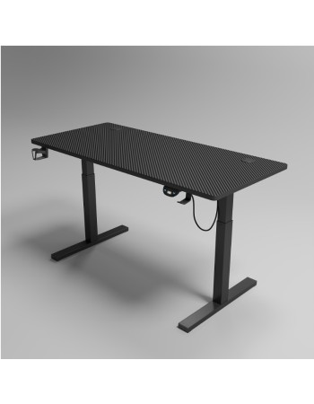 Ηλεκτρικό Γραφείο Gaming – Ρυθμιζόμενο Ύψος με Μοτέρ Μαύρο 120 x 60 cm Y201