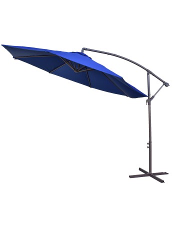 Επαγγελματική Ομπρέλα πλαϊνού ιστού Αλουμινίου με διάμετρο 300cm χρώματος μπλε