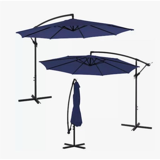 Επαγγελματική Ομπρέλα πλαϊνού ιστού Αλουμινίου με διάμετρο 300cm χρώματος μπλε