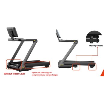 Επαγγελματικός διάδρομος γυμναστικής GymGus 4HP με ανάκληση έως 12 μοίρες και μέγιστη ταχύτητα 20km/h