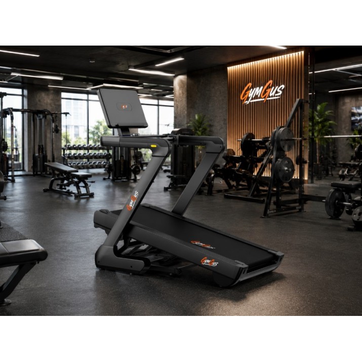 Επαγγελματικός διάδρομος γυμναστικής GymGus 4HP με ανάκληση έως 12 μοίρες και μέγιστη ταχύτητα 20km/h