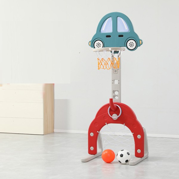 Πλαστική παιδική μπασκέτα Αυτοκινητάκι 4 σε 1 με τέρμα και κρίκους Πλαστική παιδική μπασκέτα Αυτοκινητάκι 4 σε 1 με τέρμα και κρίκους