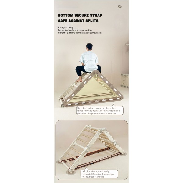 Ρυθμιζόμενος πύργος αναρρίχησης 4 τεμαχίων που διαμορφώνεται σε διάφορα σχήματα σε λευκό πορτοκαλί