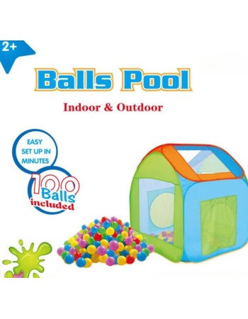 Παιδική Σκήνη - Παιδότοπος Παιχνιδιού Balls Pool 2 σε 1 με 100 Μπαλάκια