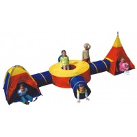 Παιδικός Παιδότοπος Παιχνιδιού Adventure Tunnel Playset 7 σε 1 Παιδική Σκηνή - Τούνελ