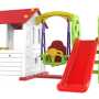 ΕΚΘΕΣΙΑΚΟ Πλαστικό παιδικό Σπιτάκι ToyMonarch με Κούνια, Τσουλήθρα και Μπασκέτα ΕΚΘΕΣΙΑΚΟ Πλαστικό παιδικό Σπιτάκι ToyMonarch με Κούνια, Τσουλήθρα και Μπασκέτα