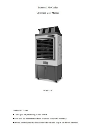 Air cooler Joyhi Forall 660W με δεξαμενή νερού 130 λίτρα