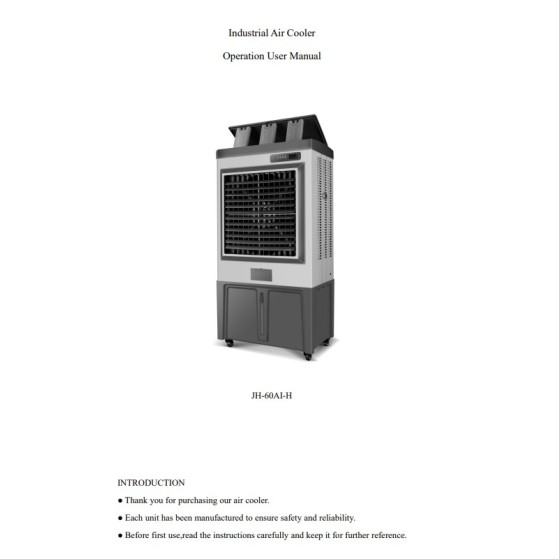 Air cooler Joyhi Forall 660W με δεξαμενή νερού 130 λίτρα