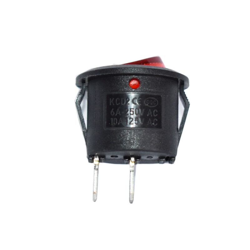 Διακόπτης για ενεργοποίηση φώτων 6A 250V 10A 125V με δύο υποδοχές Διακόπτης για ενεργοποίηση φώτων 6A 250V 10A 125V με δύο υποδοχές
