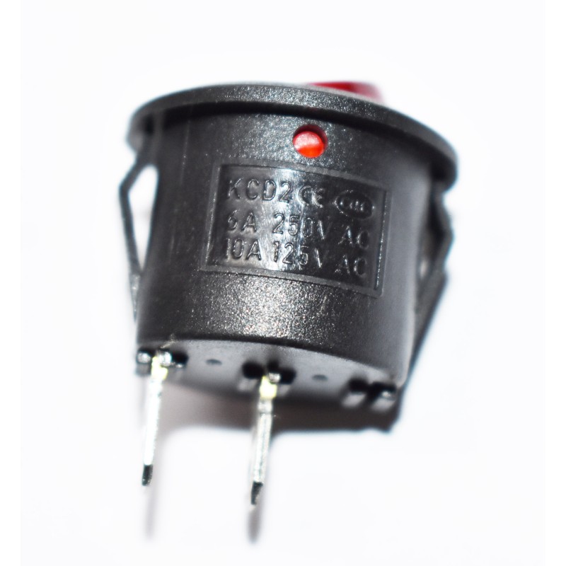 Διακόπτης για ενεργοποίηση φώτων 6A 250V 10A 125V με δύο υποδοχές Διακόπτης για ενεργοποίηση φώτων 6A 250V 10A 125V με δύο υποδοχές