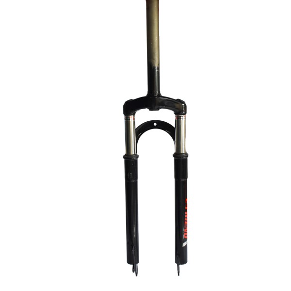 Μπροστινό πιρούνι με ανάρτηση για ποδήλατο 26 ίντσες σε Μαύρο Κόκκινο