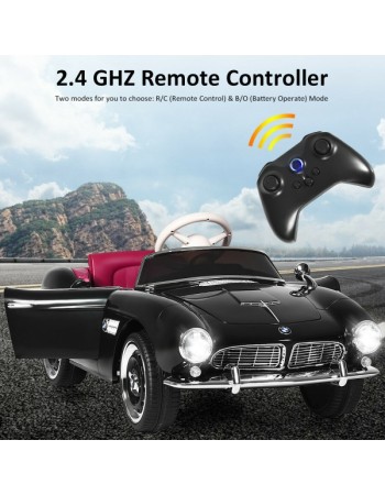 Ηλεκτροκίνητο Παιδικό Αυτοκίνητο Licensed BMW 507 Classic Vintage 12V Μαύρο 7083690