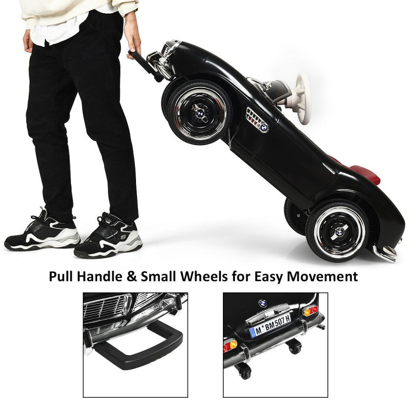 Ηλεκτροκίνητο Παιδικό Αυτοκίνητο Licensed BMW 507 Classic Vintage 12V Μαύρο 7083690