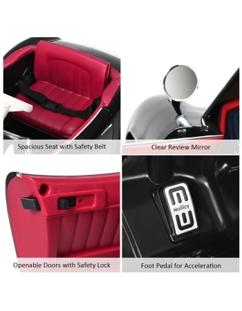 Ηλεκτροκίνητο Παιδικό Αυτοκίνητο Licensed BMW 507 Classic Vintage 12V Μαύρο 7083690