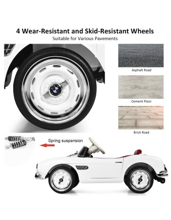 Ηλεκτροκίνητο Παιδικό Αυτοκίνητο Licensed BMW 507 Classic Vintage 12V Λευκό  Ηλεκτροκίνητο Παιδικό Αυτοκίνητο Licensed BMW 507 Classic Vintage 12V Λευκό