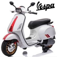 Ηλεκτροκίνητη Παιδική Μηχανή Licensed  Vespa Piaggio 12V σε Λευκό