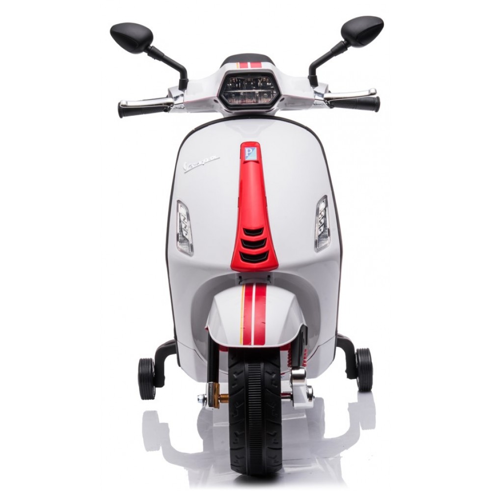 Ηλεκτροκίνητη Παιδική Μηχανή Licensed  Vespa Piaggio 12V σε Λευκό