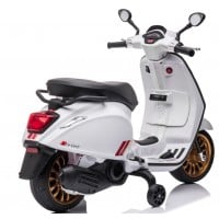 Ηλεκτροκίνητη Παιδική Μηχανή Licensed  Vespa Piaggio 12V σε Λευκό