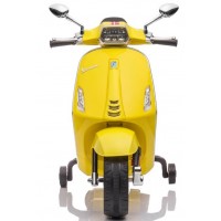 Ηλεκτροκίνητη Παιδική Μηχανή Licensed Vespa Piaggio 12V σε Κίτρινο