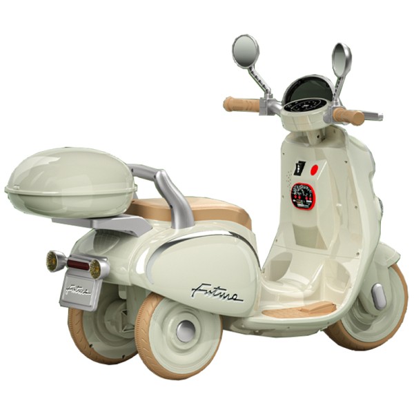 Ηλεκτροκίνητη Παιδική βέσπα 6V σε φυστικί