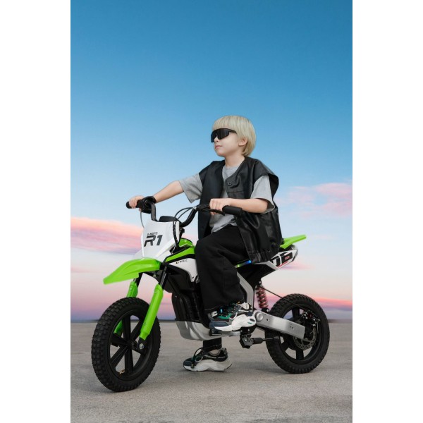 Ηλεκτροκίνητη παιδική μηχανή 24V  με μοτέρ 300W brushless σε πράσινο χρώμα