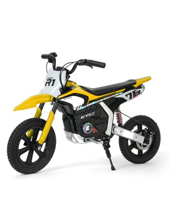 Ηλεκτροκίνητη παιδική μηχανή 24V  με μοτέρ 300W brushless σε κίτρινο χρώμα