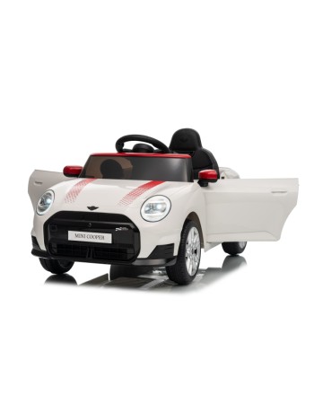 Ηλεκτροκίνητο παιδικό αυτοκίνητο Licensed Mini Cooper S 12V λευκό