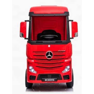 Ηλεκτροκίνητο Παιδικό Φορτηγό Mercedes Benz Actros Licensed 12V με Δερμάτινο Κάθισμα και Λάστιχα Τύπου Αυτοκινήτου σε Κόκκινο χρώμα Ηλεκτροκίνητο Παιδικό Φορτηγό Mercedes Benz Actros Licensed 12V με Δερμάτινο Κάθισμα και Λάστιχα Τύπου Αυτοκινήτου σε Κόκκινο χρώμα