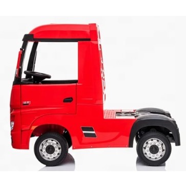 Ηλεκτροκίνητο Παιδικό Φορτηγό Mercedes Benz Actros Licensed 12V με Δερμάτινο Κάθισμα και Λάστιχα Τύπου Αυτοκινήτου σε Κόκκινο χρώμα Ηλεκτροκίνητο Παιδικό Φορτηγό Mercedes Benz Actros Licensed 12V με Δερμάτινο Κάθισμα και Λάστιχα Τύπου Αυτοκινήτου σε Κόκκινο χρώμα