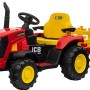 Ηλεκτροκίνητο Παιδικό τρακτέρ με trailer και χειριστήριο 12V σε κόκκινο χρώμα